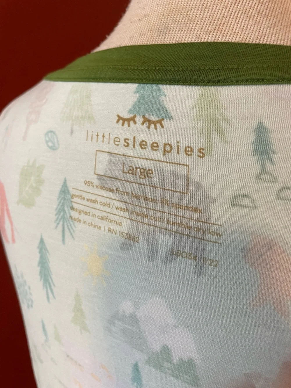 Little‎ Sleepies Women’s Bamboo Happy Camper Short Sleeve Breathable Tee Shirt